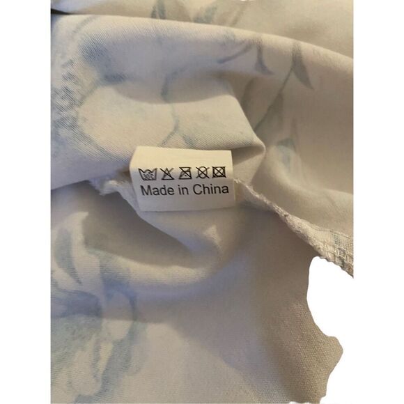 Floral Satin Cami Tank Top Relaxed Fit Summer Coastal Beach Formal - Picture 10 of 14